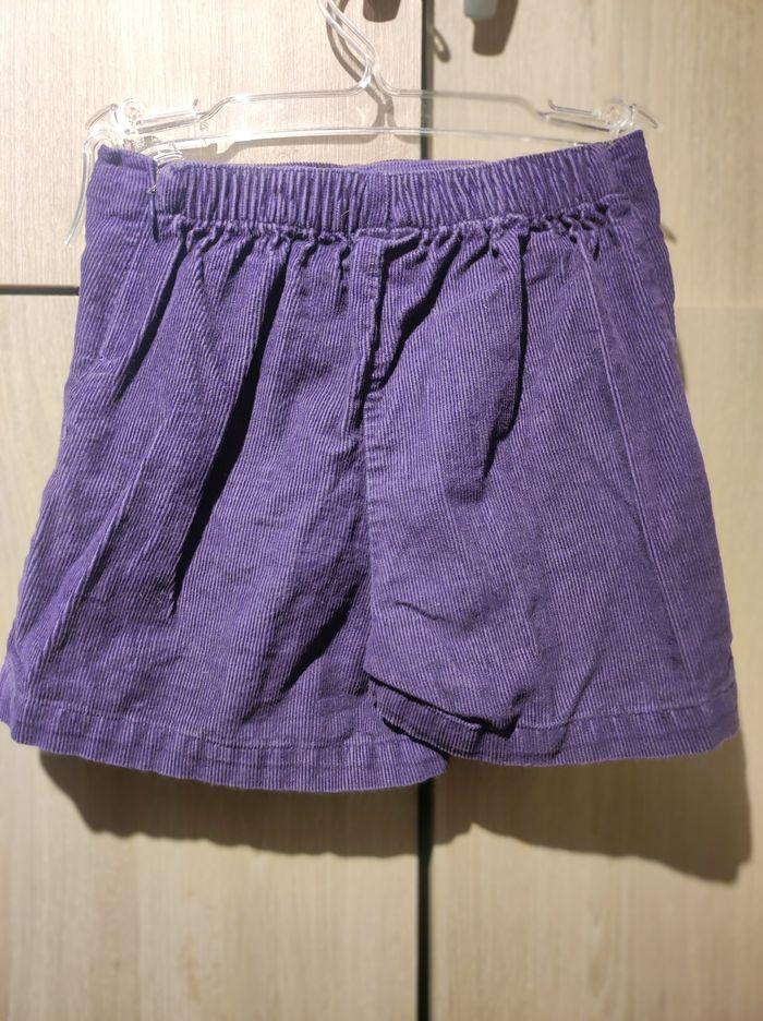 Jupe short velours violet 5 ans Verbaudet - photo numéro 1