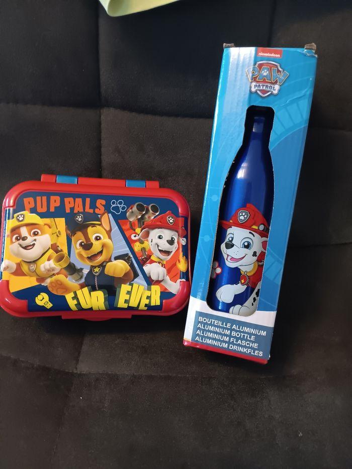 Boîte à goûté + bouteille paw patrol - photo numéro 3