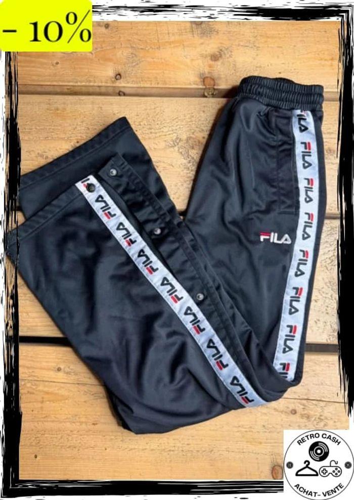 Pantalon fila noir à pression style Vintage taille xxs 6 - photo numéro 1