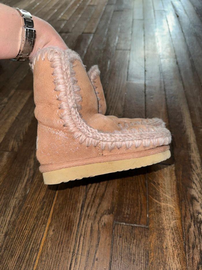 Bottes en daim Mou Beige rosé - photo numéro 3