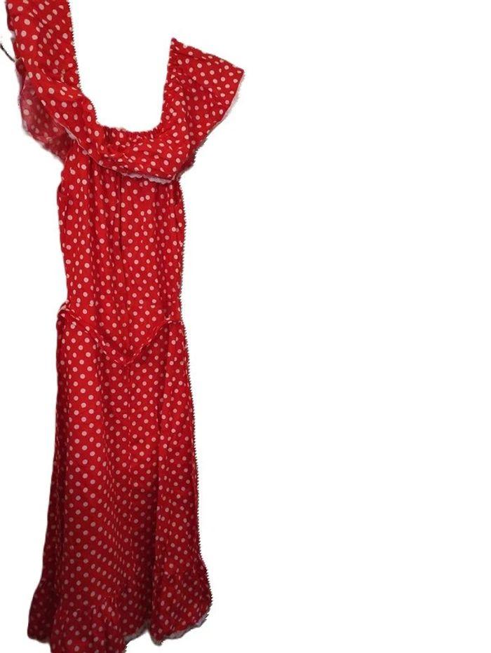 Robe Gitane rouge à pois blancs Taille 36 - photo numéro 1