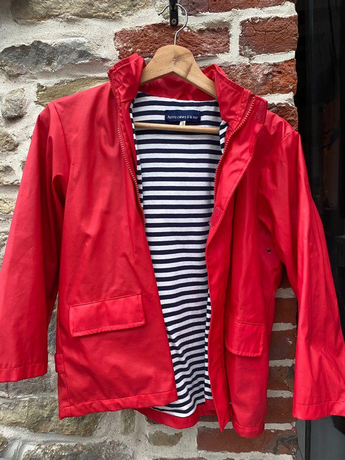 Manteau de pluie rouge unisexe enfant - photo numéro 1