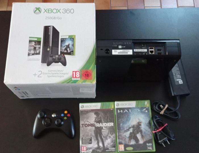 😍Xbox 360 slim E en boite édition halo 4 avec jeux d origine - photo numéro 17