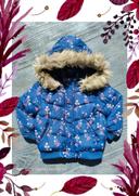 🦋 Magnifique doudoune blouson chaud fleurie avec capuche 3 ans Tape à l'oeil TAO