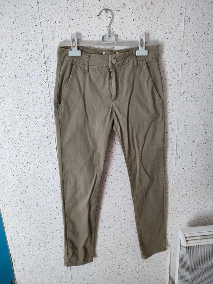 Pantalon Chino kaki clair - photo numéro 1