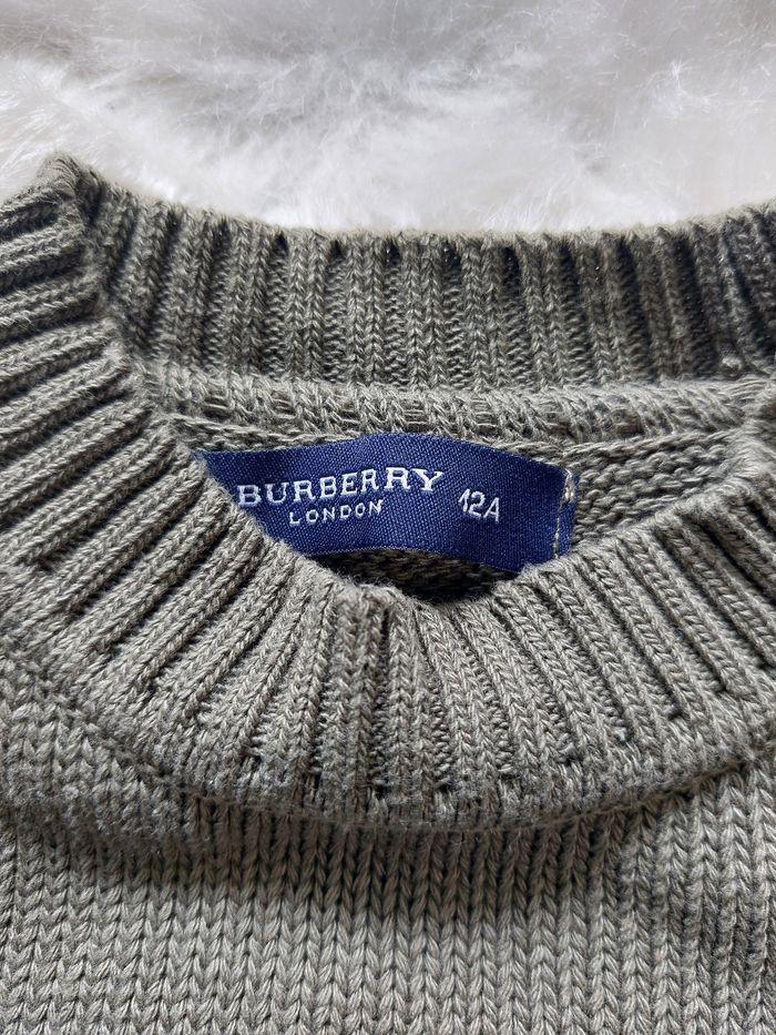 Pull Burberry kaki mixte taille 12 ans - photo numéro 4