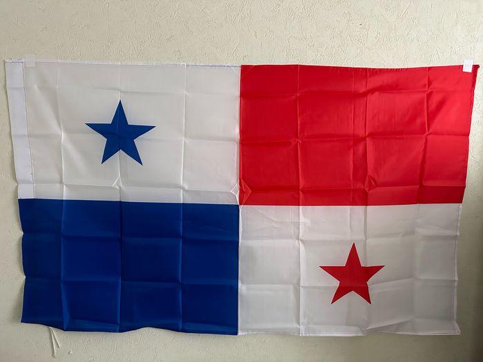 Grand drapeau Panama 90x150cm NEUF 🇵🇦