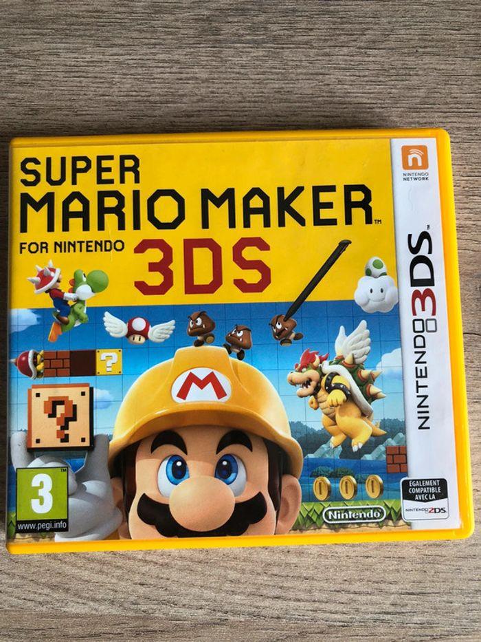 Jeux Nintendo 3DS super Mario maker complet - photo numéro 1