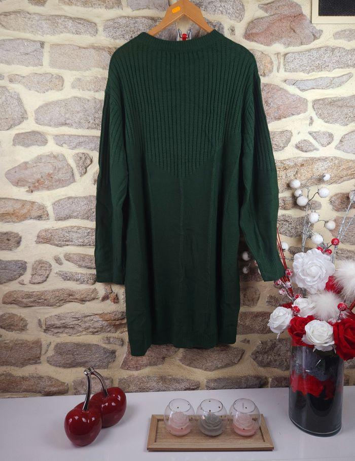 Robe pull en tricot vert sapin Femme taille 54 marque Boohoo 🍬 - photo numéro 3