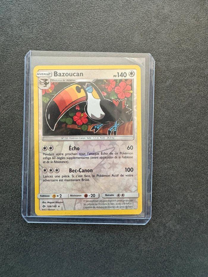 Carte Pokémon Bazoucan Reverse 108/149 Soleil et Lune - photo numéro 1