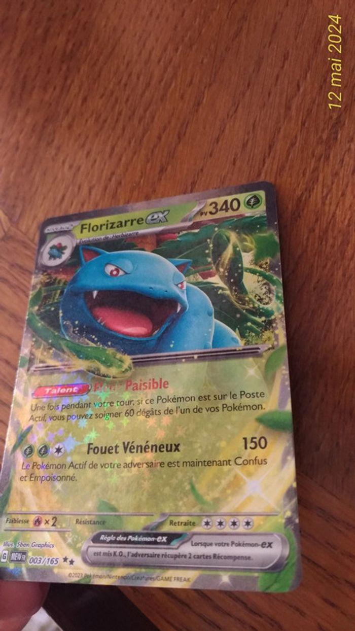 Carte pokémon 151 Florizarre EX 003/165 - photo numéro 1