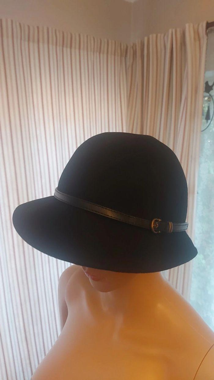 Chapeau noir femme H&M eur M 56cm - photo numéro 3