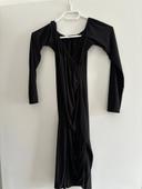 Robe noir asymétrique