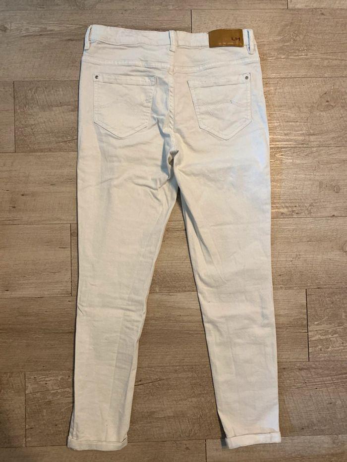 Pantalon blanc 7/8 femme - photo numéro 3