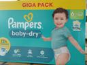 Giga pack Pampers baby dry taille 6