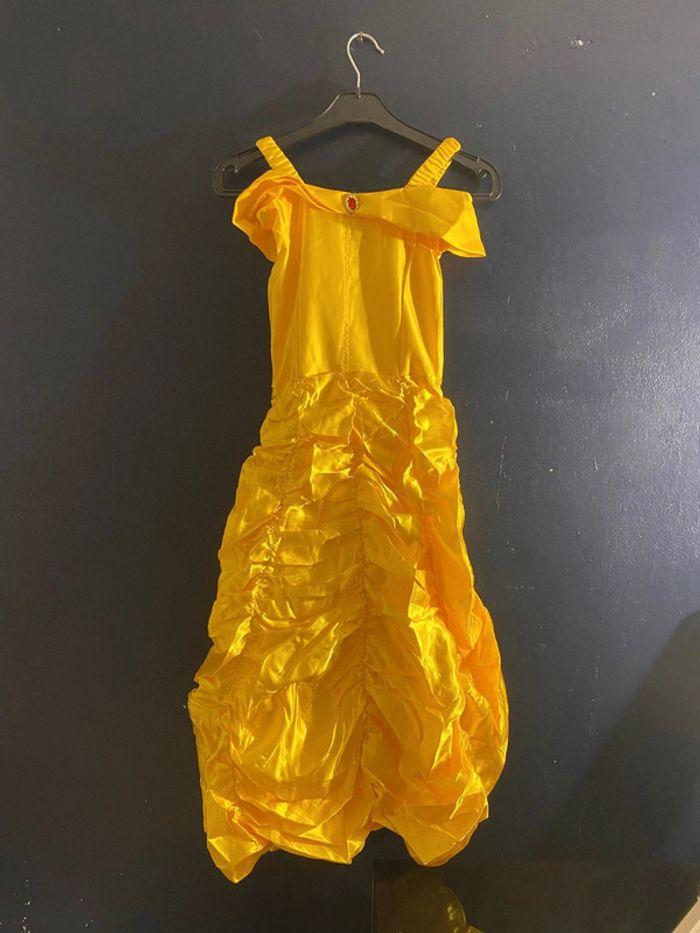 Robe de princesse La Belle et la bête jaune avec accessoires 130 cm neuf - photo numéro 2