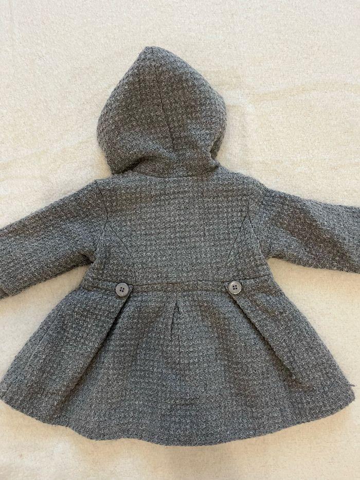 Manteau verbaudet gris à capuche - photo numéro 4