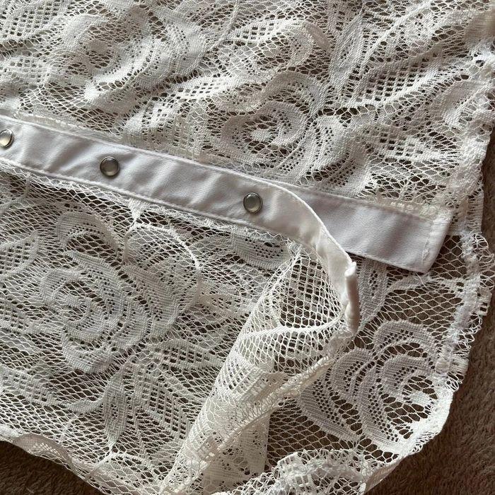 Chemise blanche dentelle fille - photo numéro 4