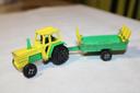 Majorette tracteur agricole plus remorque