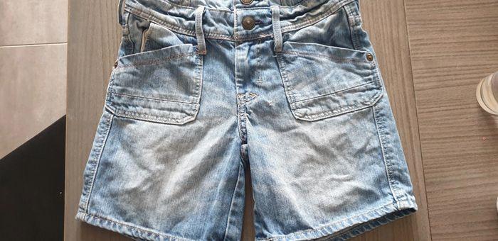 Salopette short en jeans 7/8 ans - photo numéro 3