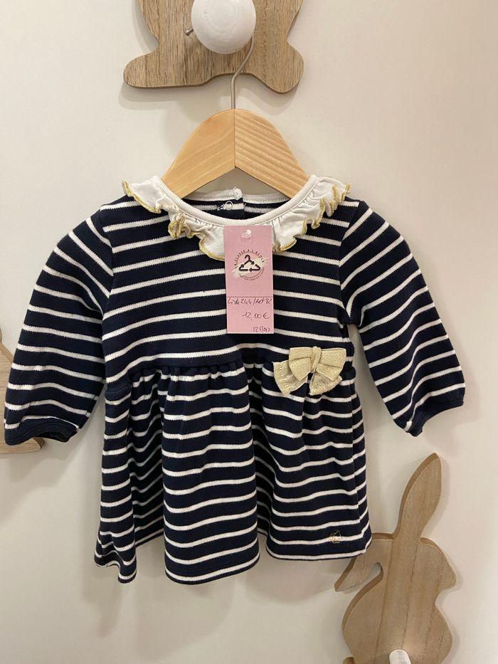 Robe petit bateau très bon état 12mois 12€