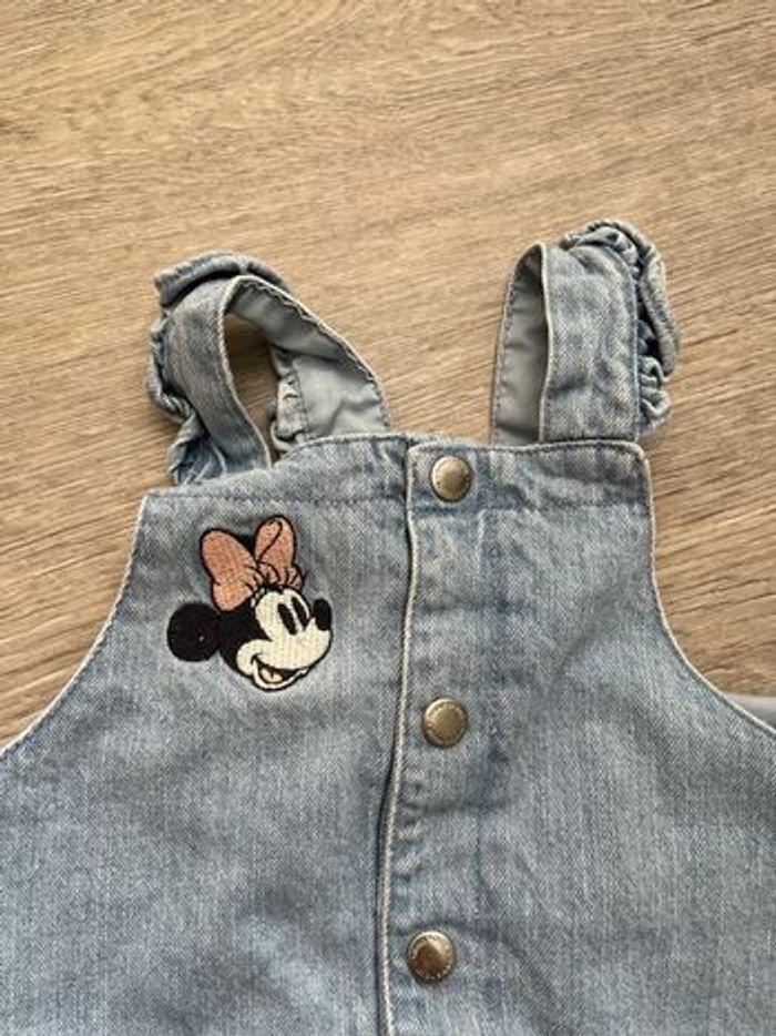 Combishort en jean « Minnie » taille 24 - photo numéro 2