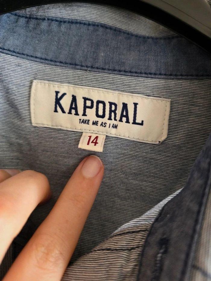 Chemise à rayures kaporal 14 ans - photo numéro 2