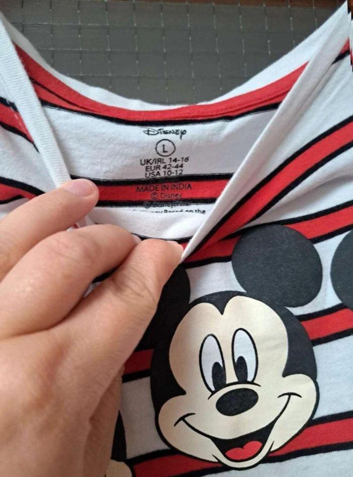 tee  shirt mickey  taille  l - photo numéro 2