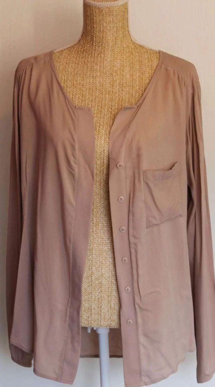 Chemise  légère - Beige  -  Manches  longues  -  Mim - 44 - photo numéro 1