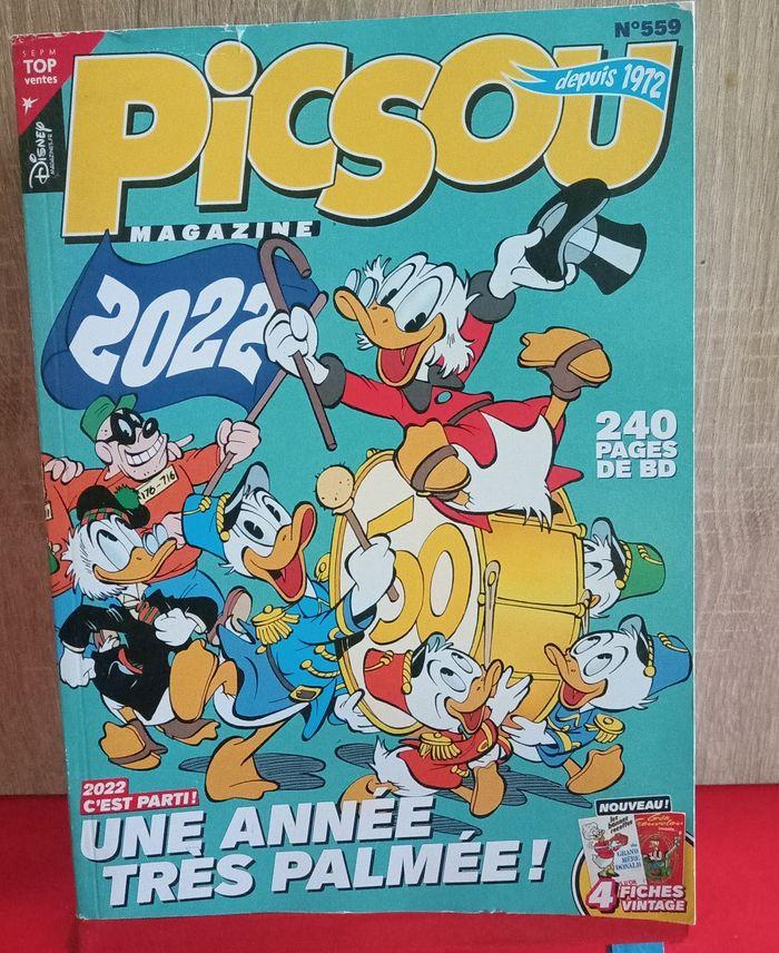 Picsou Magazine, n° 559, 2022, avec le poster, stickers et 4 fiches vintage - photo numéro 1