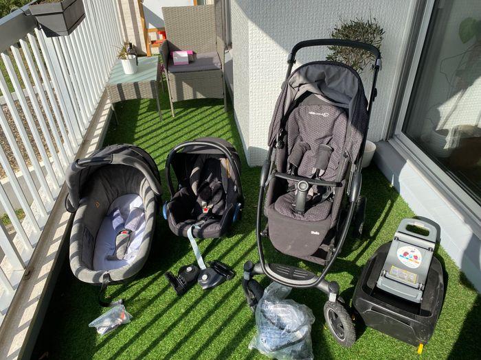 Trio Poussette 3 en 1 Bébé Confort Stella + Base Isofix - photo numéro 1