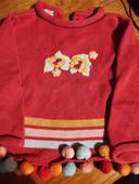 Pull rose fille  2 ans