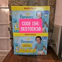 2 carton Pampers  Premium Protection Taille 5 : 152 couches