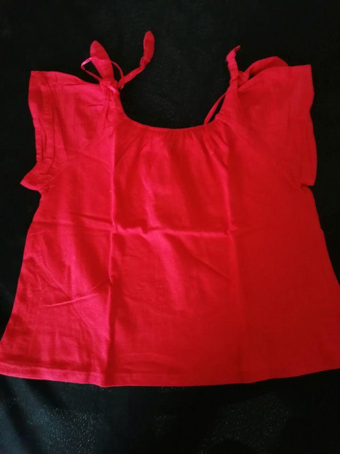 T shirt rouge été 8 ans - photo numéro 1