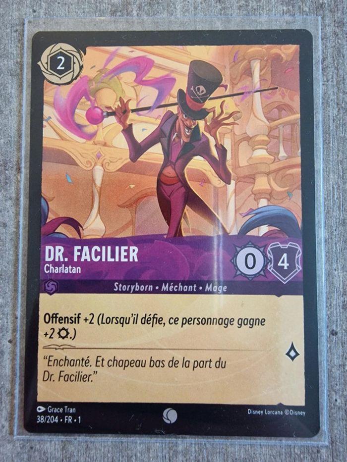 Lorcana Disney Dr. Facilier 38/204 Chapitre 1