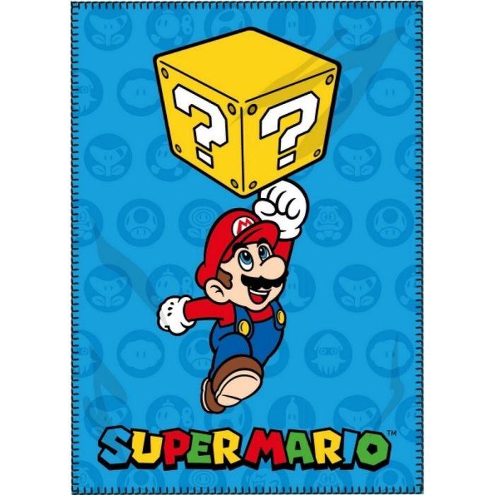 Couverture Super Mario 100 X 140 Cm Blue Marine Polyester