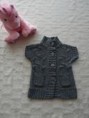 Beau gilet gris, taille 3 ans.