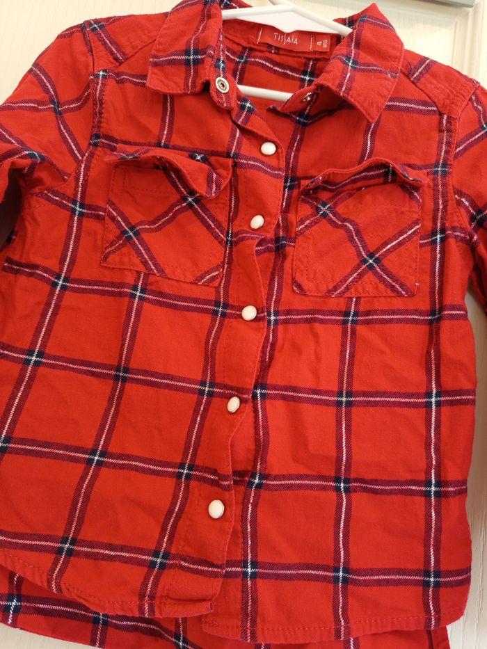 Chemise rouge Tissaia 4 ans - photo numéro 2