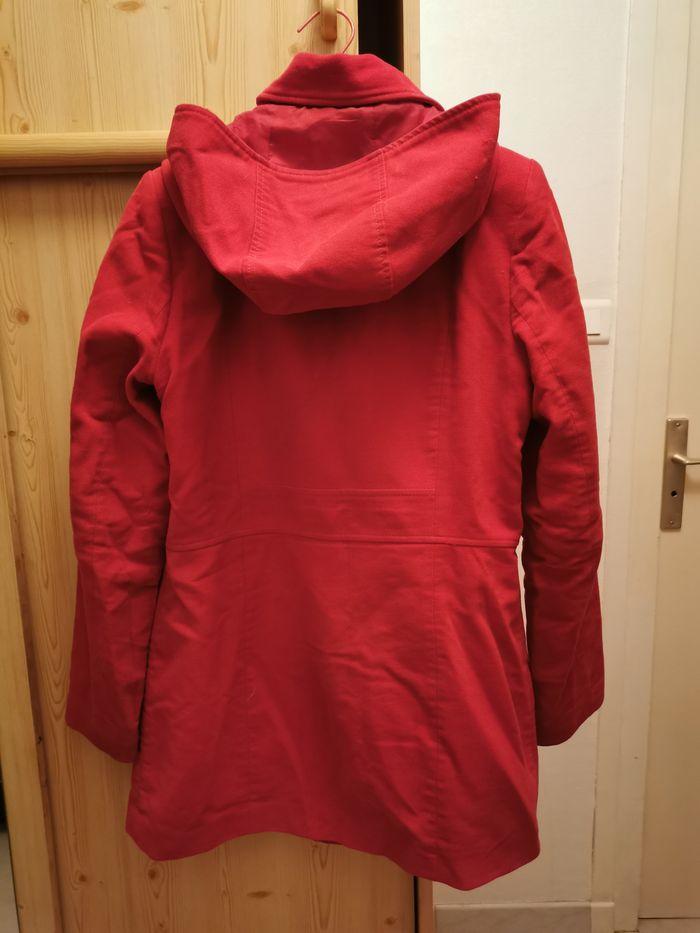 manteau rouge promod taille 38 - photo numéro 3