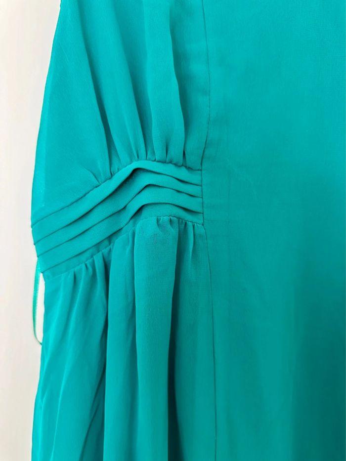 Robe turquoise Naf Naf Taille 42 - photo numéro 4