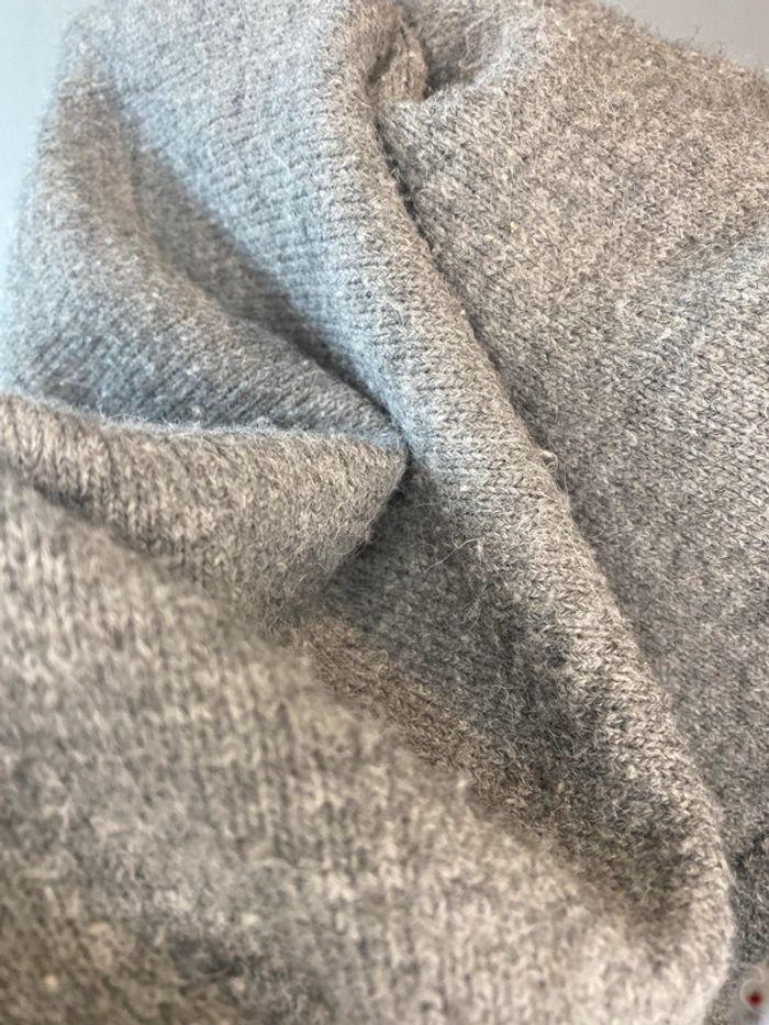 Pull col V avec noeud gris Bréal taille L/ 40 - photo numéro 8