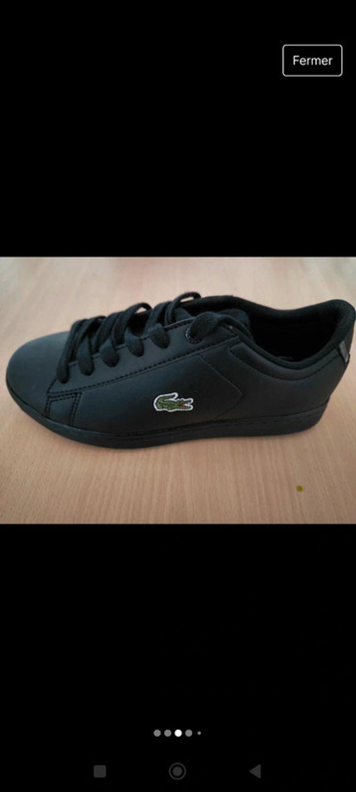 Tennis garçon Lacoste taille 35 - photo numéro 3