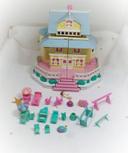 Polly pocket bluebird grande maison jaune yellow clubhouse house accessoires danse dépliable