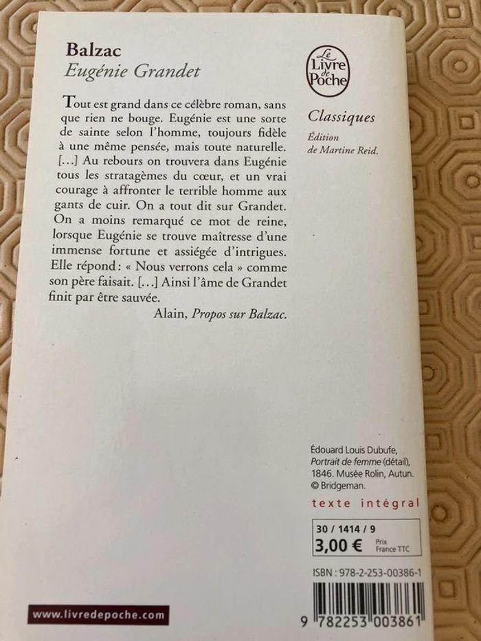 Livre Eugénie Grandet Balzac - photo numéro 2