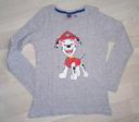 Tee-shirt gris chiné clair motif Marcus Pat Patrouille Paw Patrol Nickelodeon 
T. 7-8 ans