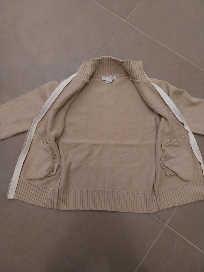 Gilet beige avec fermeture T5A - photo numéro 5