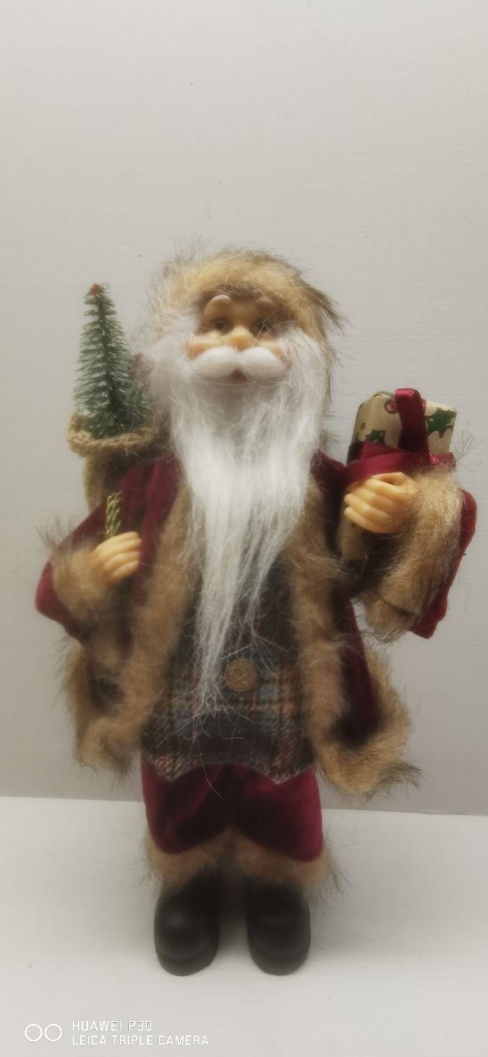 Père Noël 30 cm de haut. Figurine ANCIEN style anglais Jolly vintage Décoration - photo numéro 9