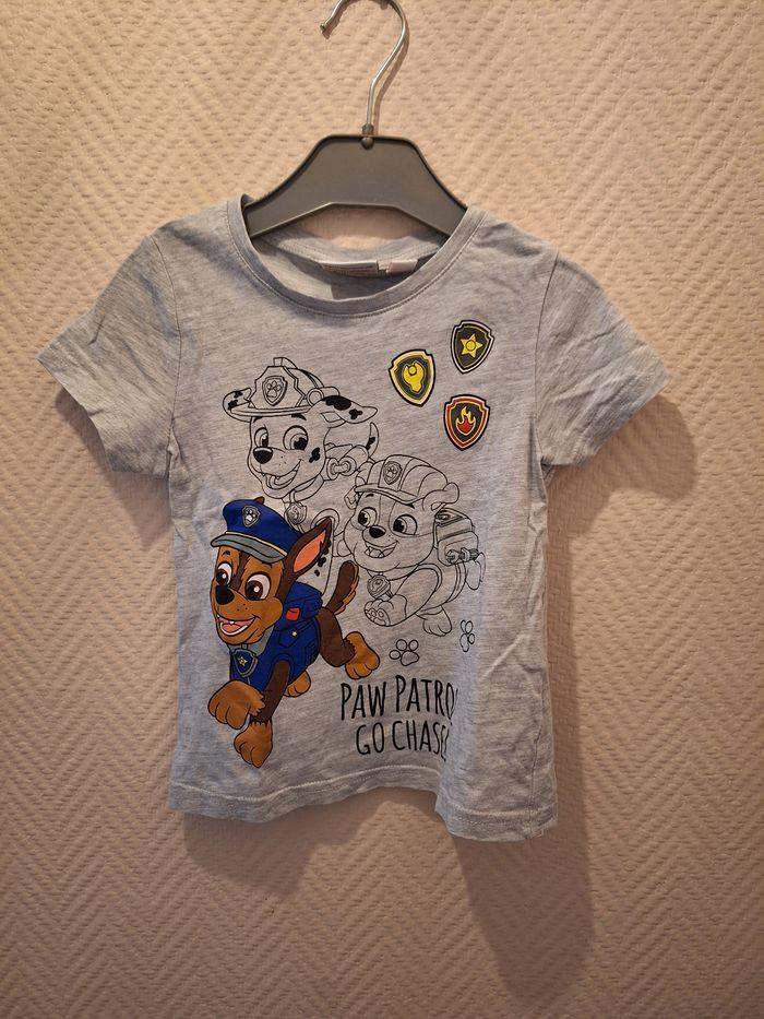 Tee-shirt gris 3 ans pat patrouille - photo numéro 1