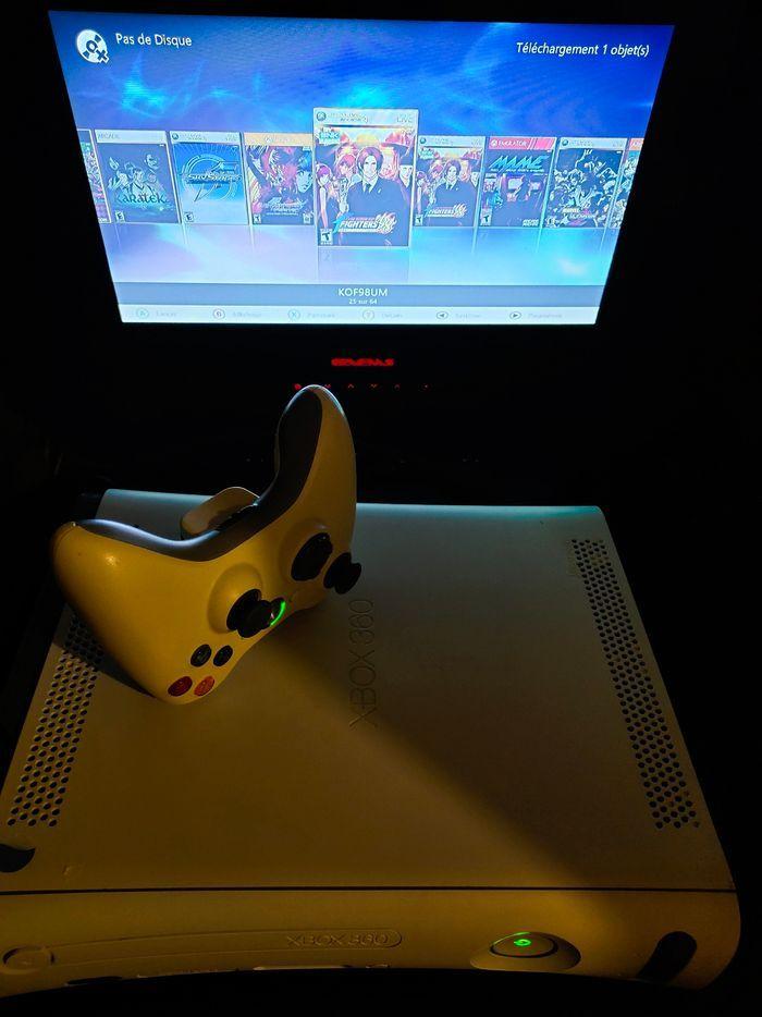 🕹️ 1000 Jeux : Xbox 360 RGH Blanche + manette sans fil 🕹️ - photo numéro 3