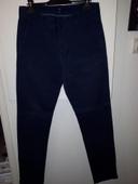 Pantalon homme 38 marine slim